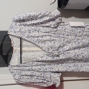 Reformation blue and white maxi dress